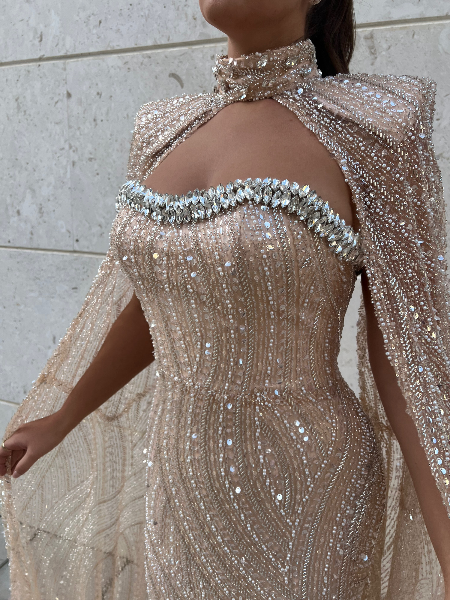 Elegant Sequin Evening Gown