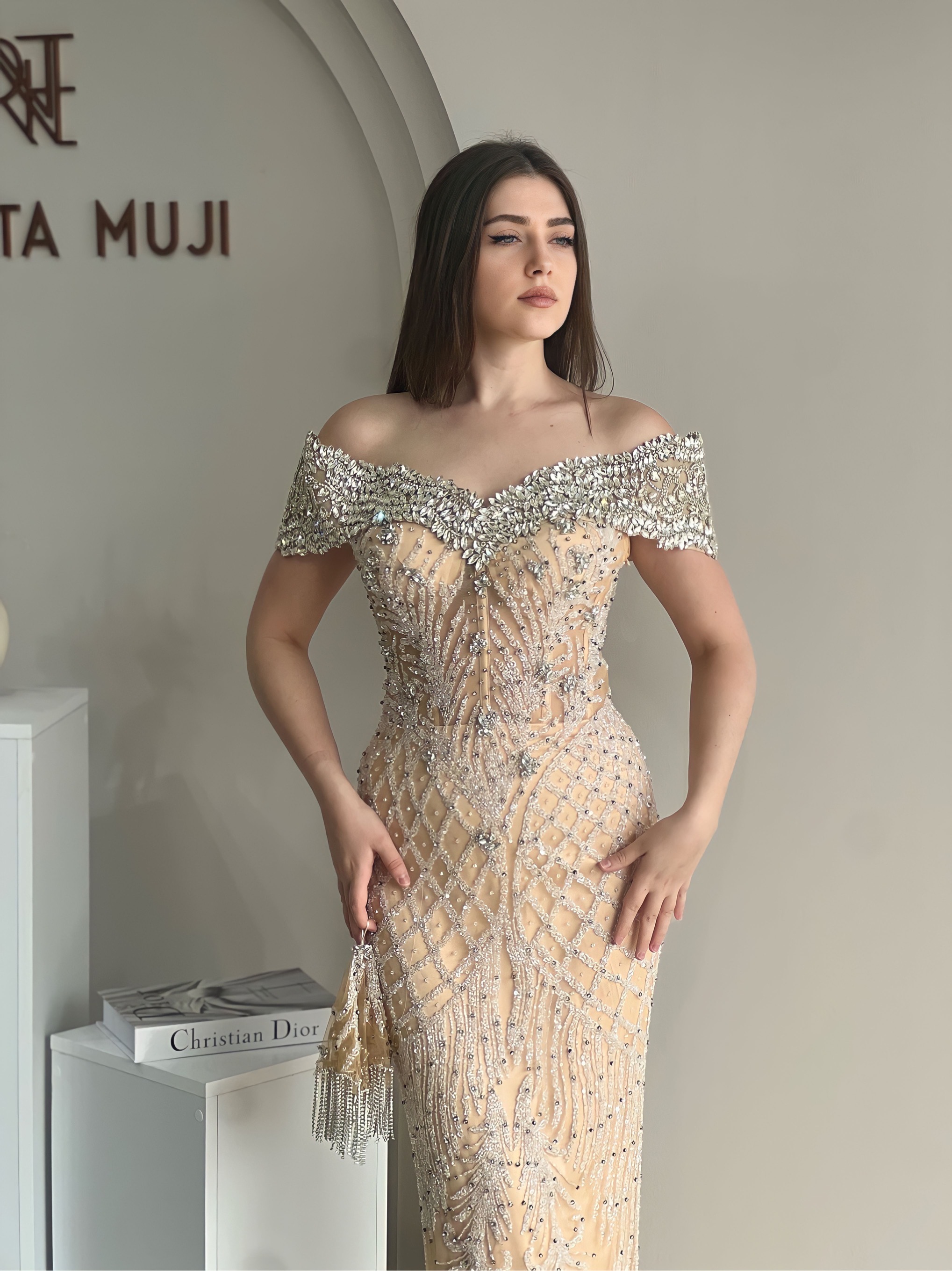 Embellished Evening Gown