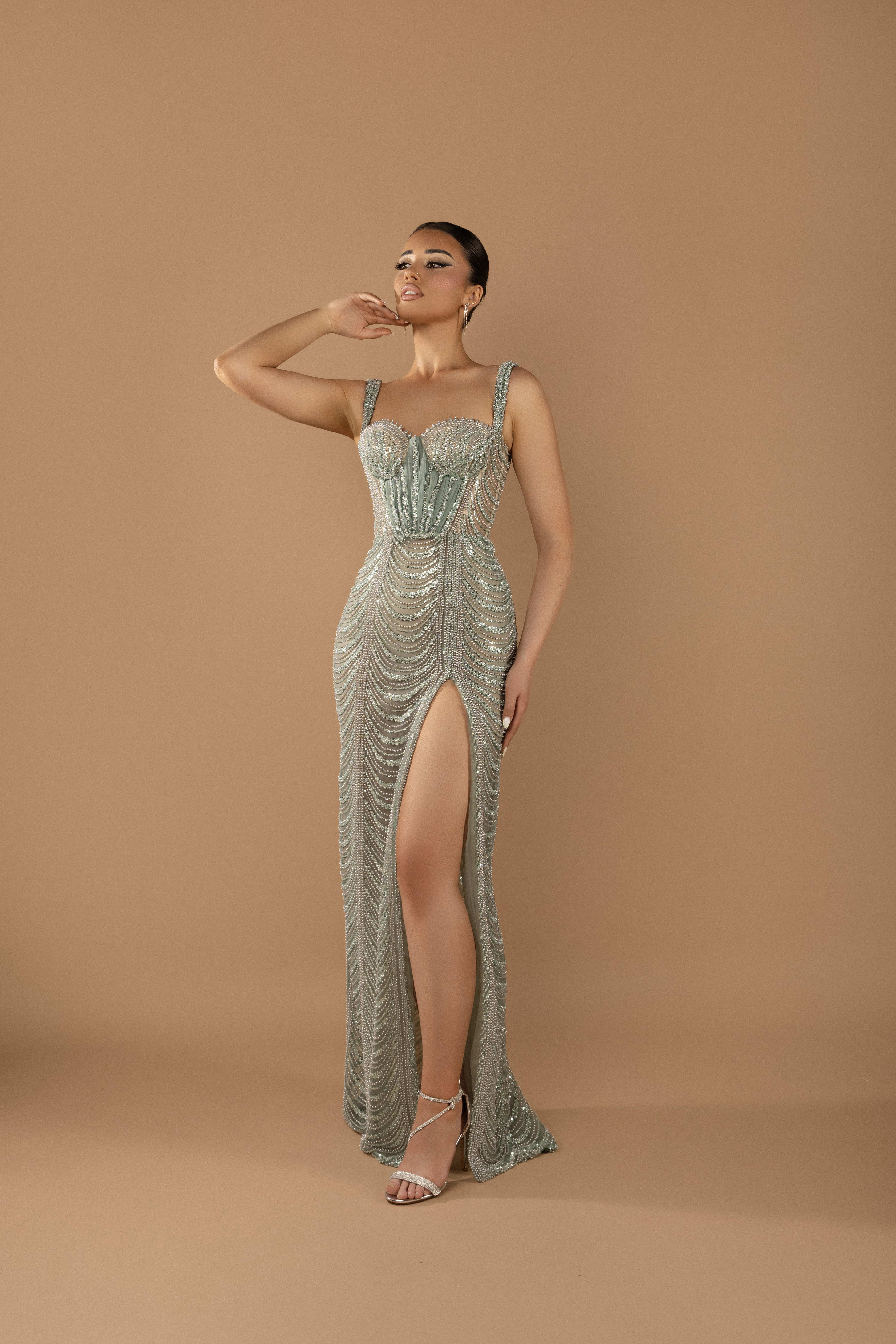 Asael Collection - Sage x Tulle Dress