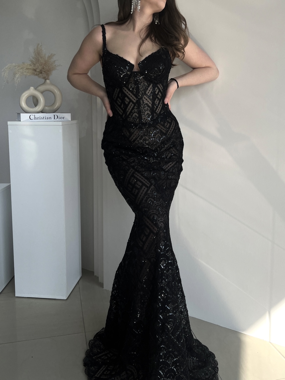 Elegant Black Evening Gown
