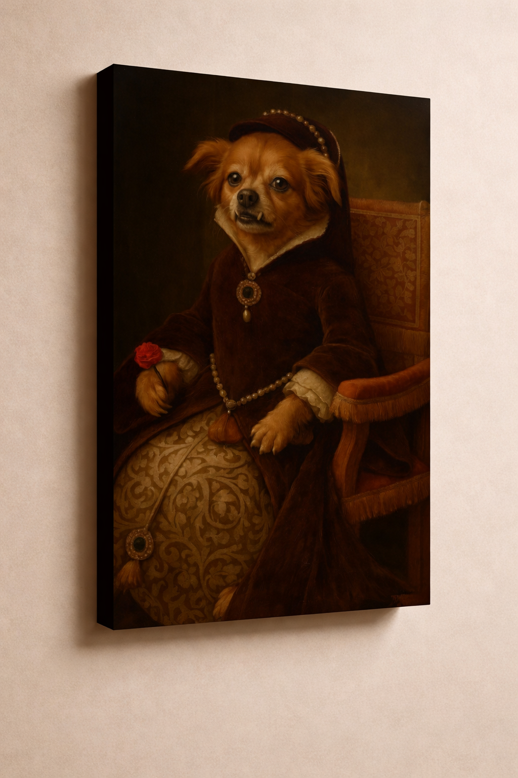 Royal Commission: Mary I Style Museum-Style Portrait of Your Noble Pet (No physical frame)