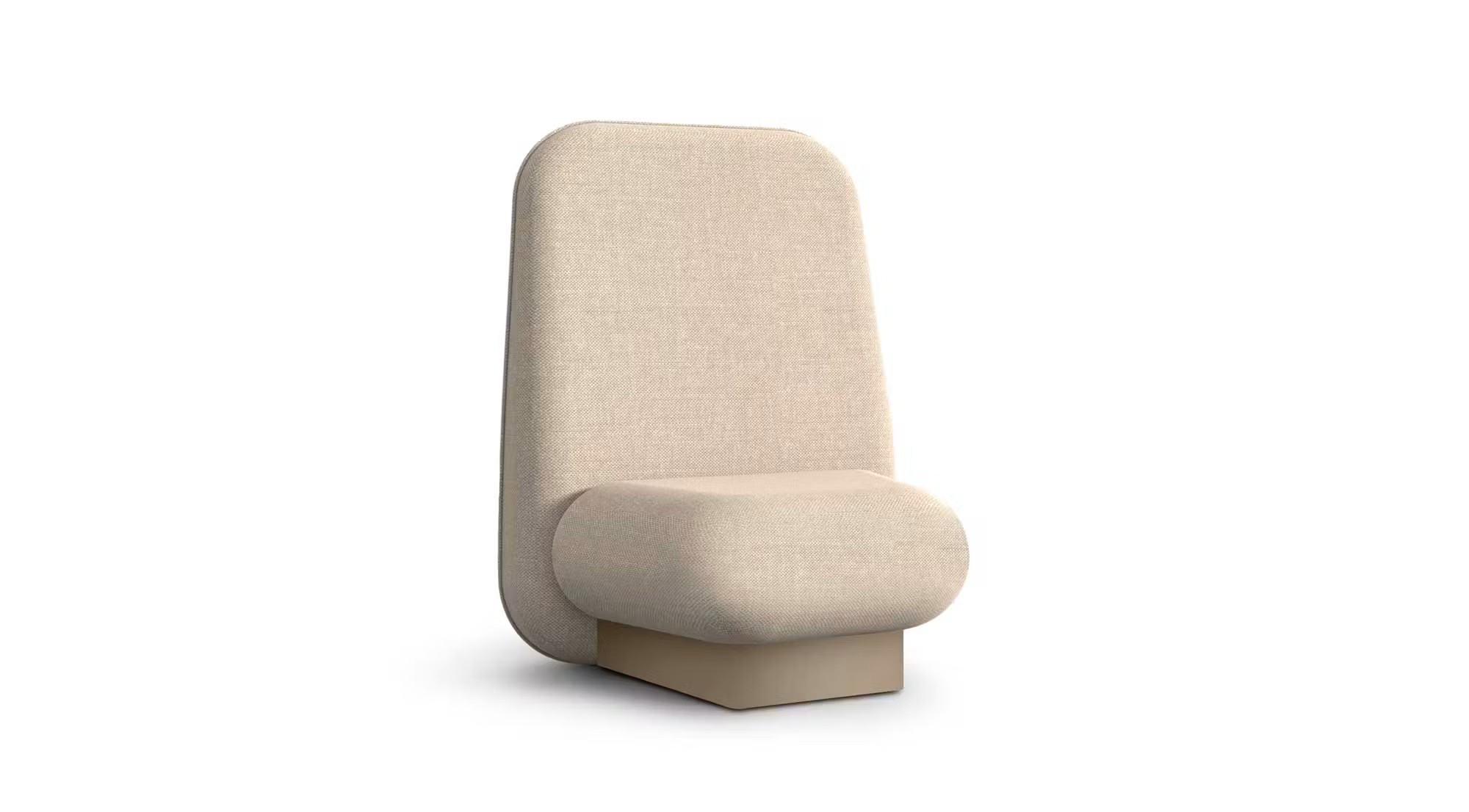 Modern Beige Lounge Chair