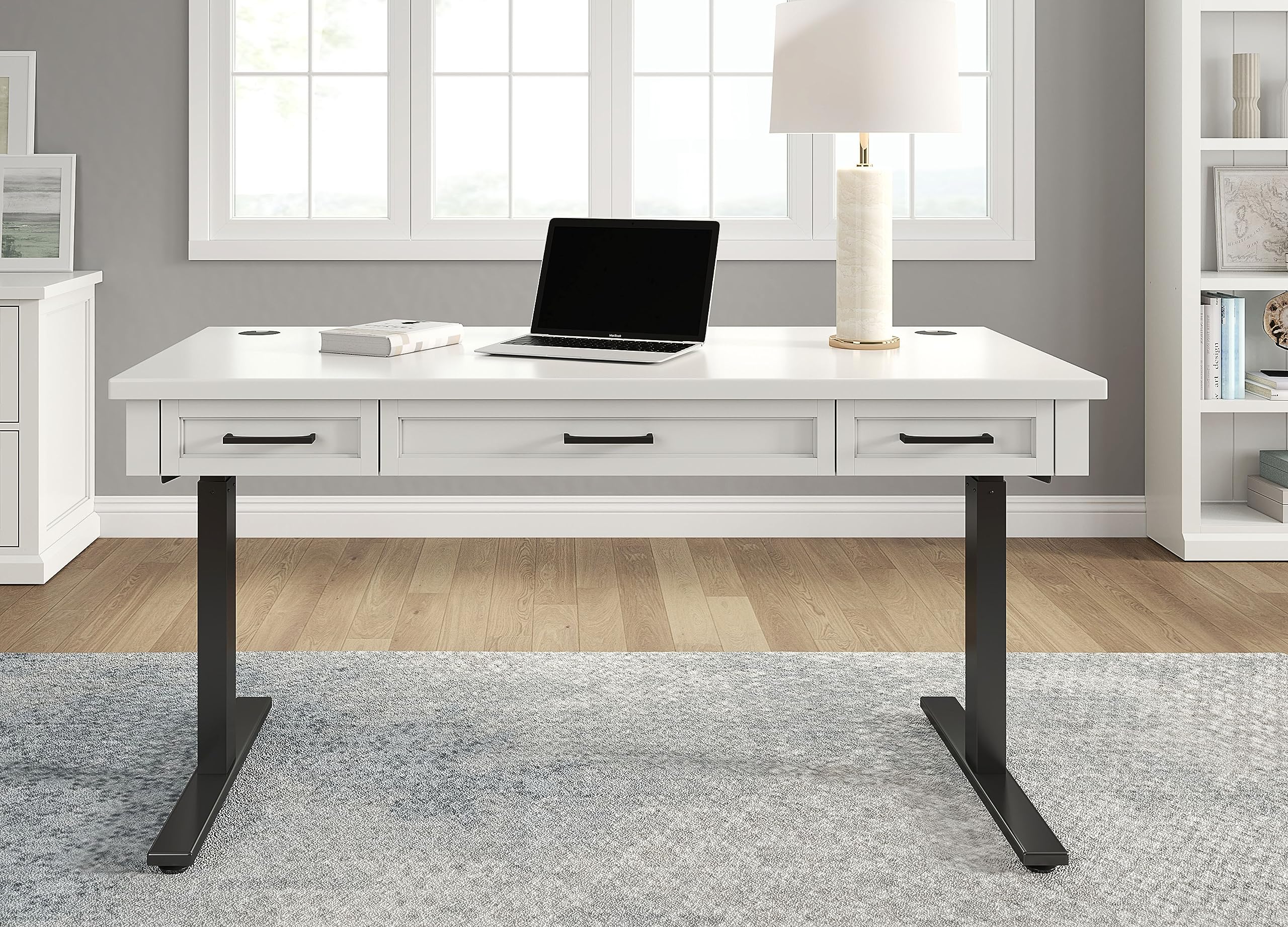 Modern White Office Desk