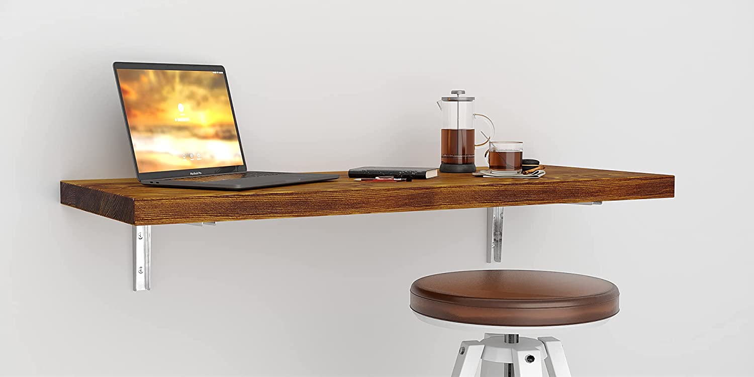Wall Mounted Wooden Desk