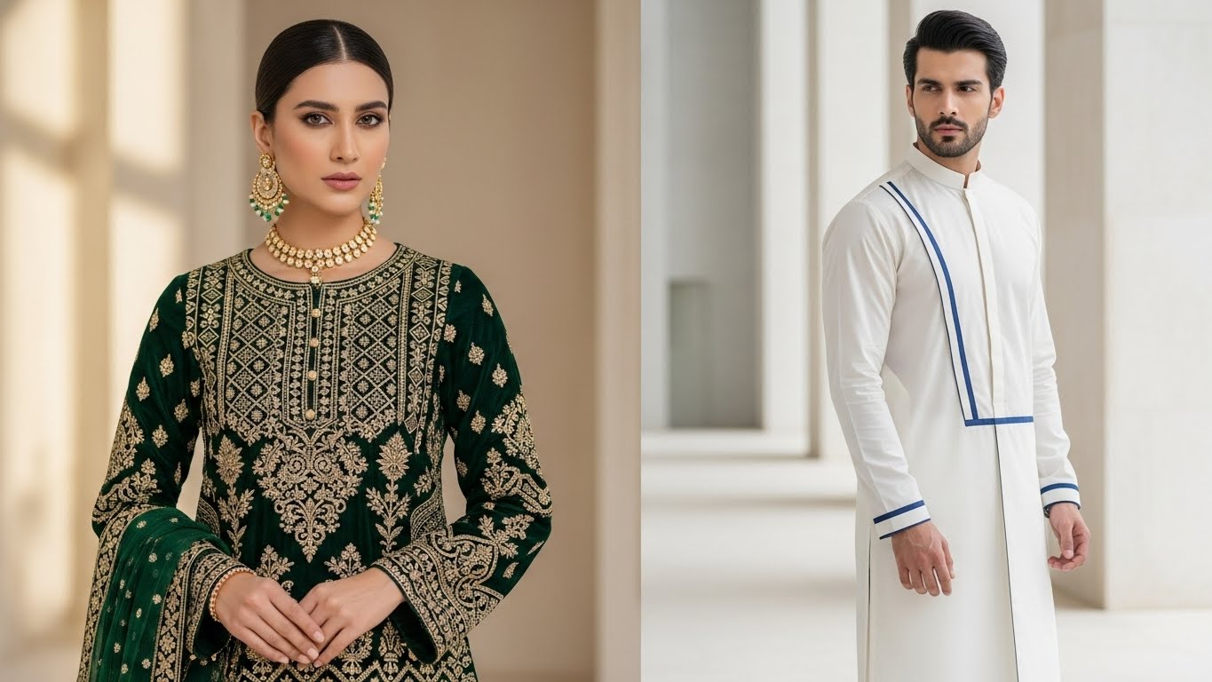 Luxury Embroidered Formal Wear