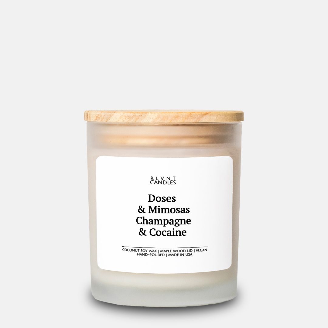 Doses & Mimosas Champagne & Cocaine Candle