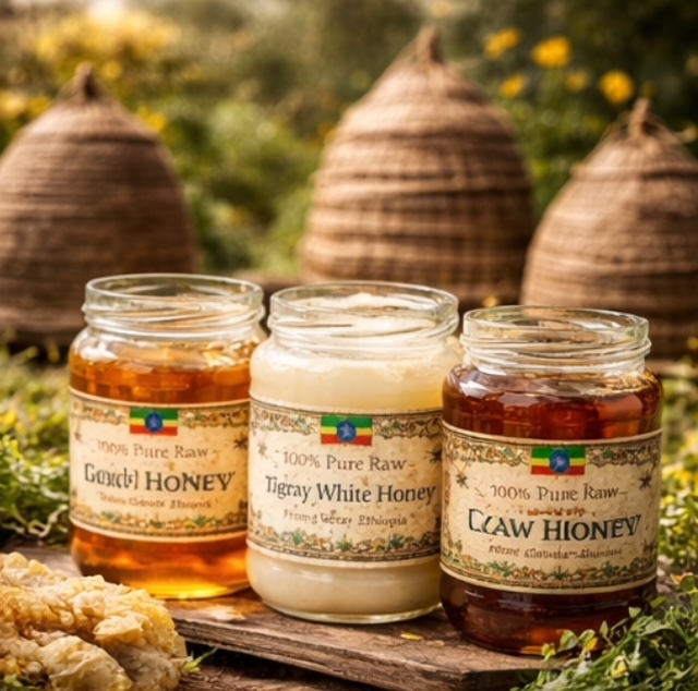 Pure Raw Ethiopian Honey Collection