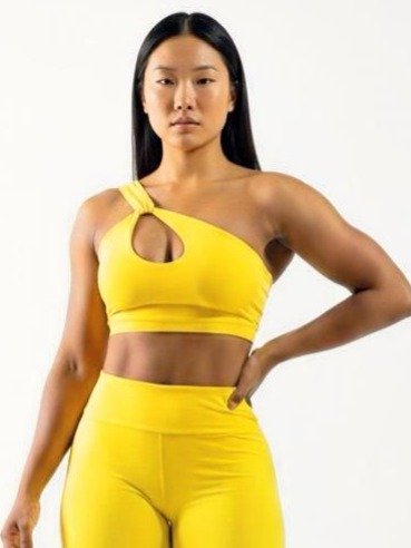 Top Alça Única Fitness Feminino