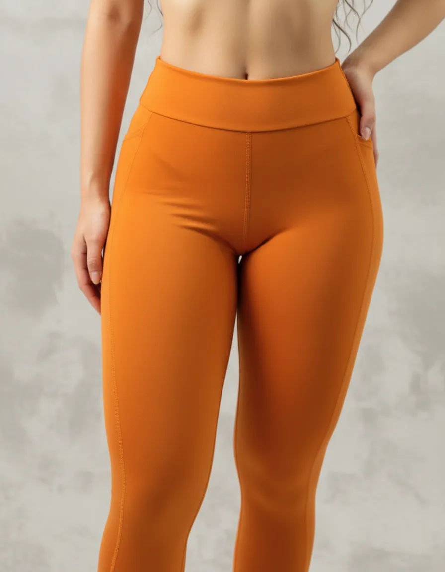 Calça Legging Feminina Modesta com Bolso Lateral - Ruth Hills - Cintura Alta e Não Fica Transparente