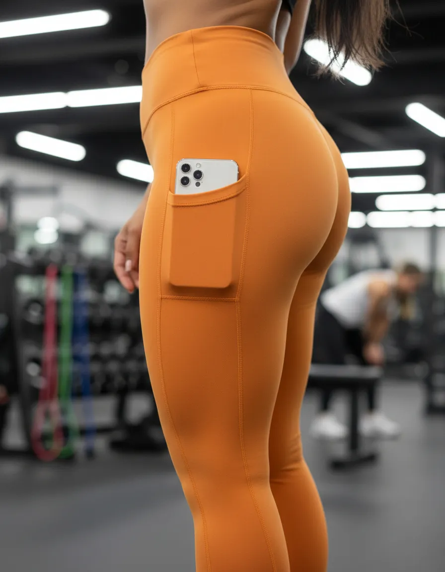 Calça Legging Feminina Modesta com Bolso Lateral - Ruth Hills - Cintura Alta e Não Fica Transparente