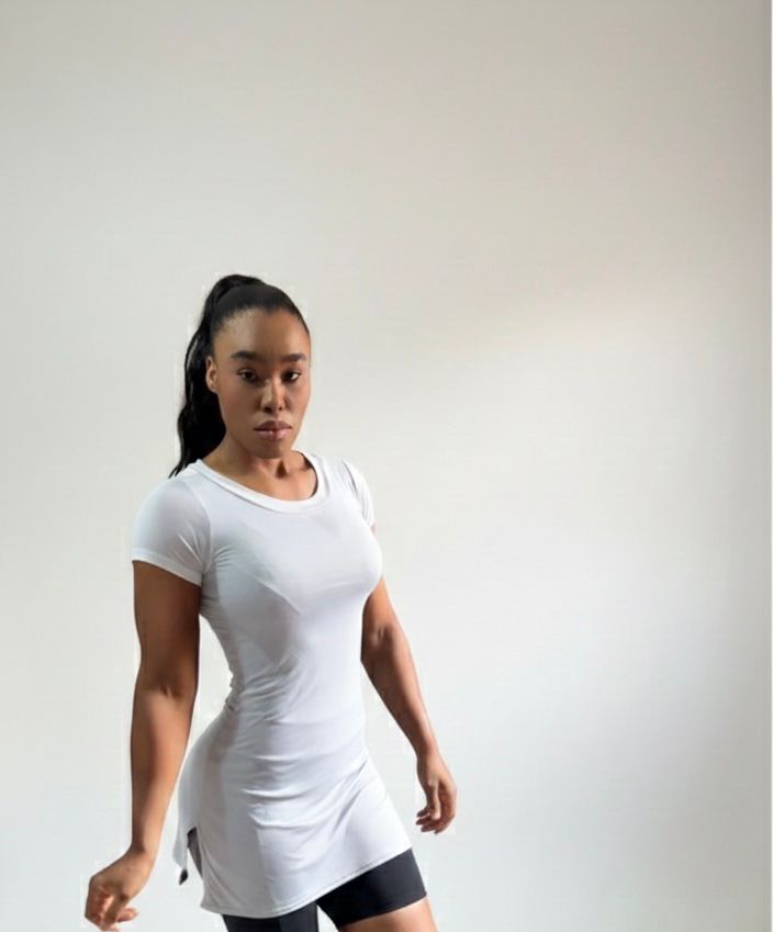 Gray athletic dress