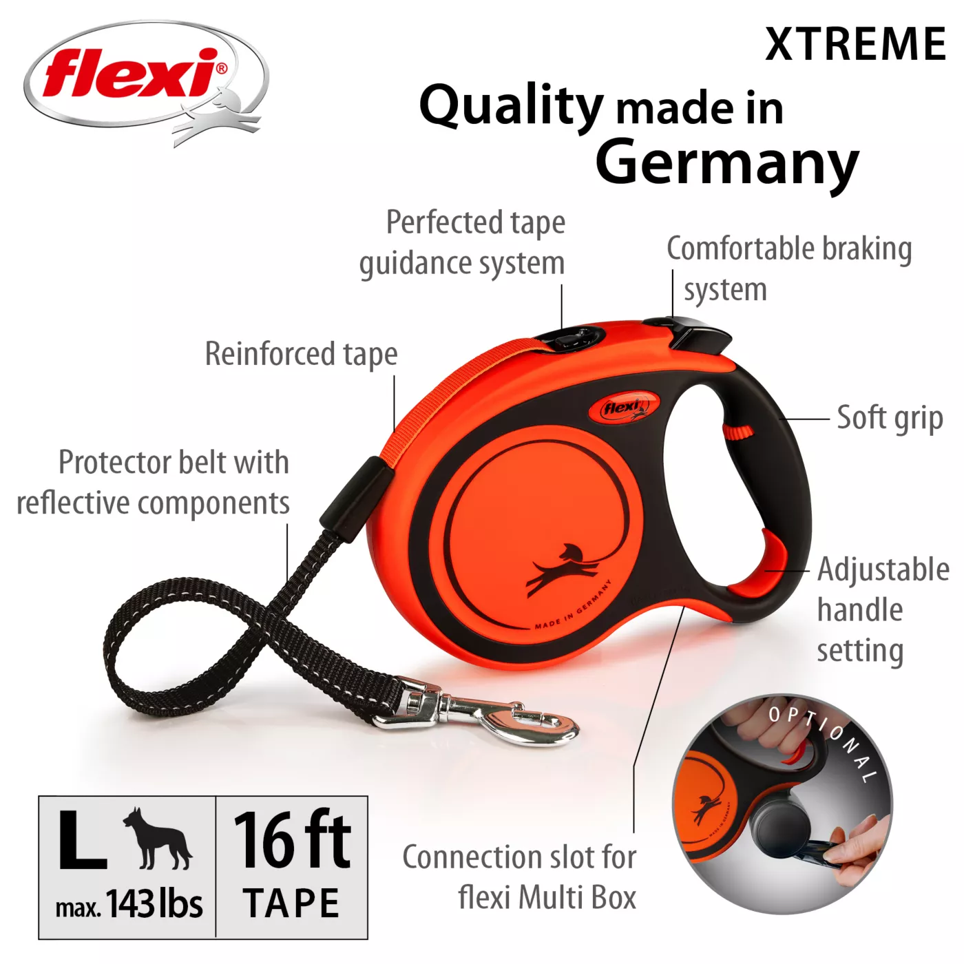 flexi® Xtreme Retractable Tape Dog Leash