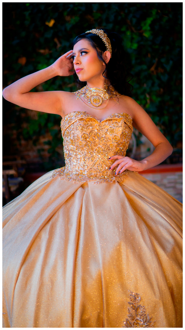 Elegant Gold Ball Gown