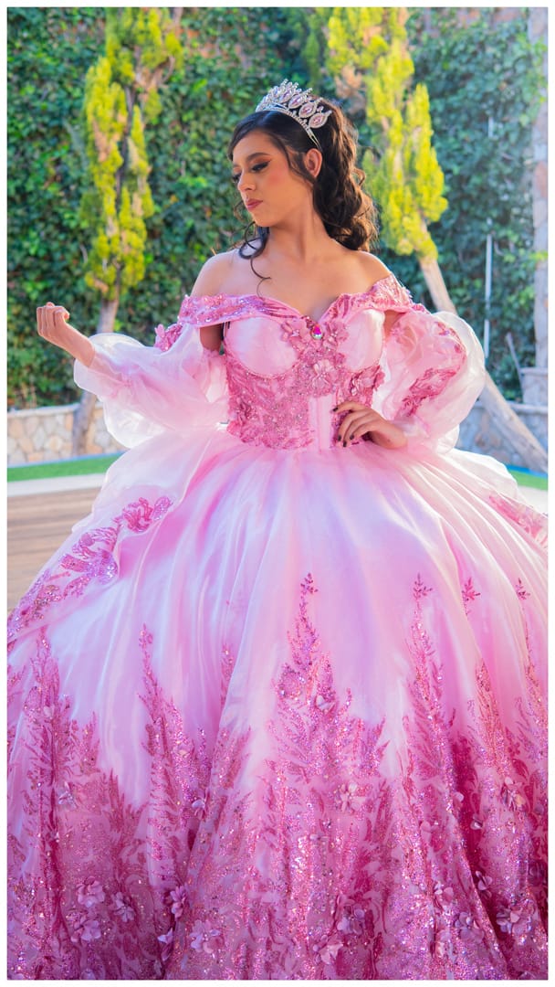 Pink Quinceañera Ball Gown