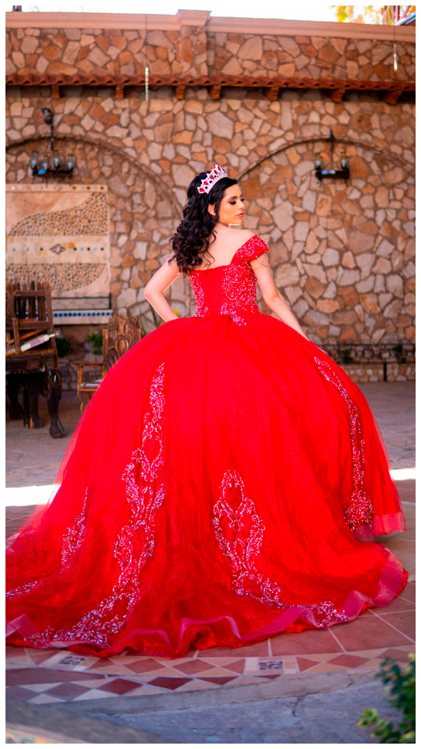 Elegant Red Ball Gown