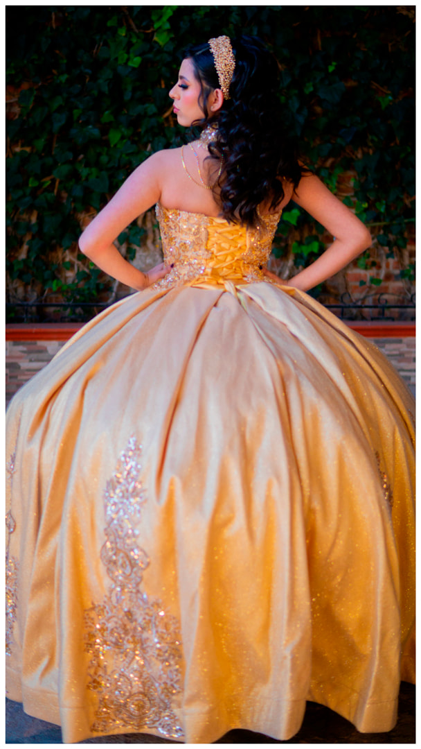 Elegant Gold Ball Gown