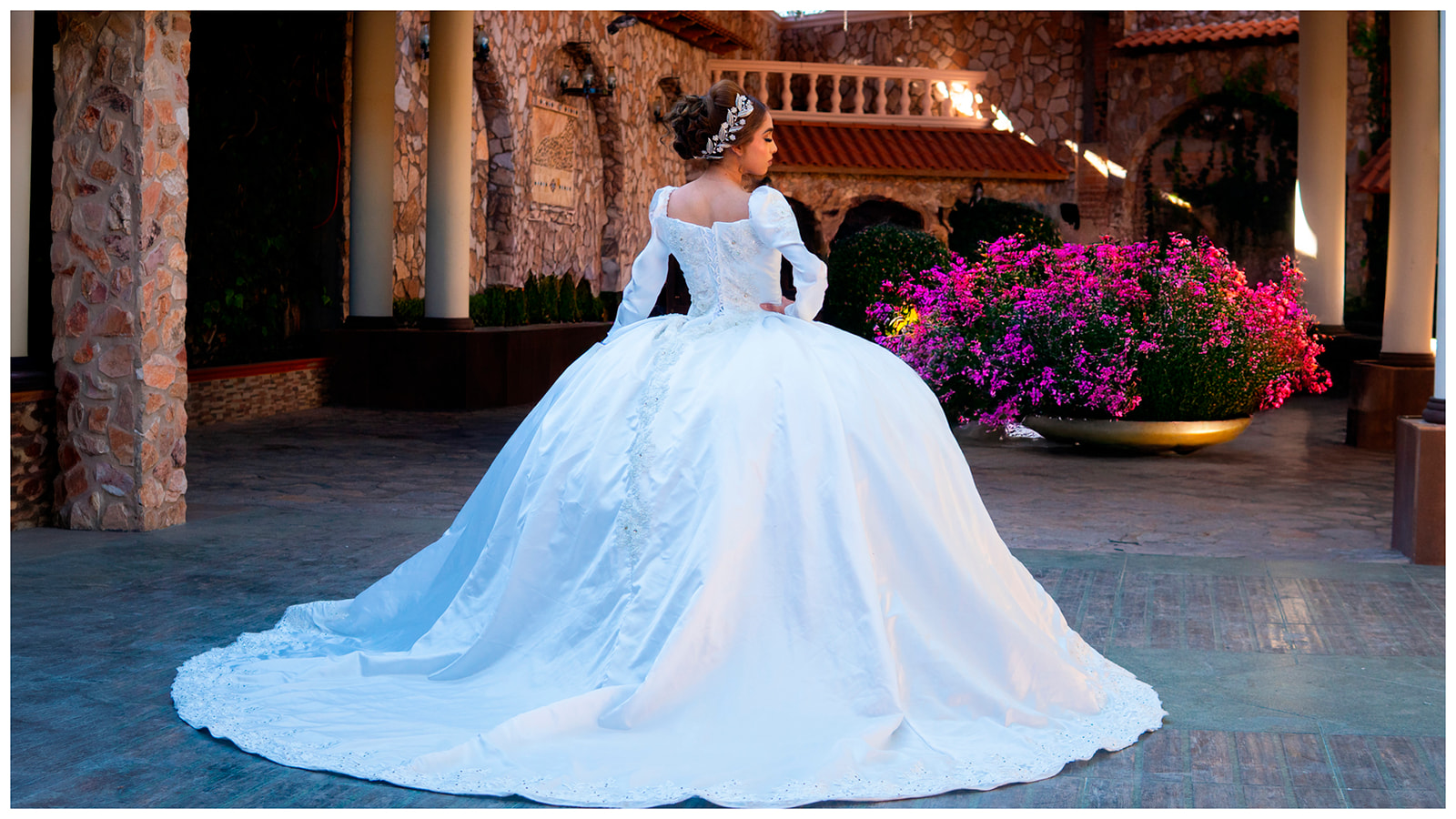 Elegant White Ball Gown