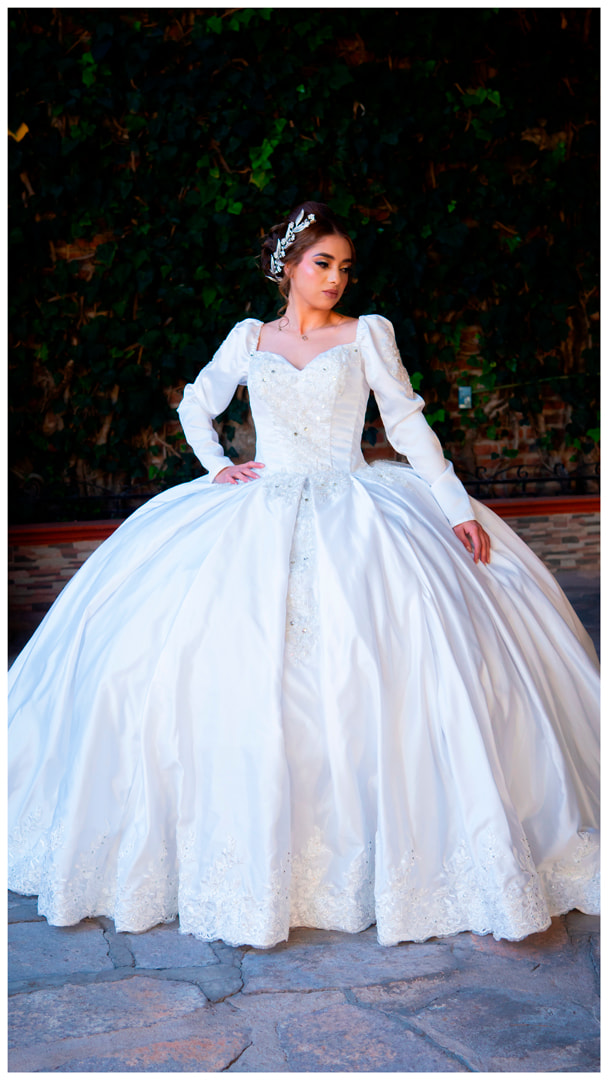 Elegant White Ball Gown
