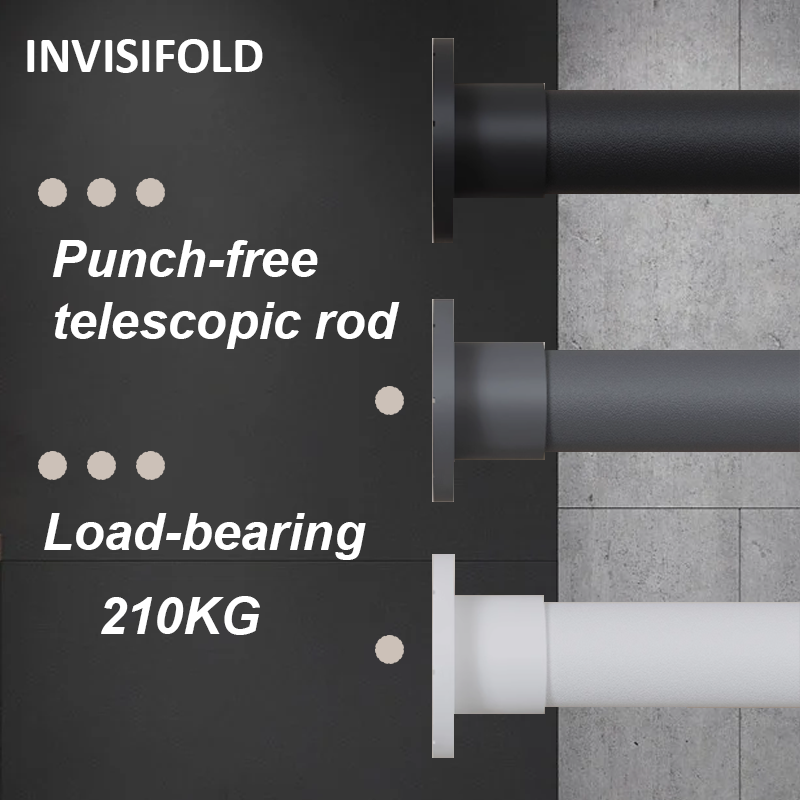 Universal No-Drill Spring Tension Rod
