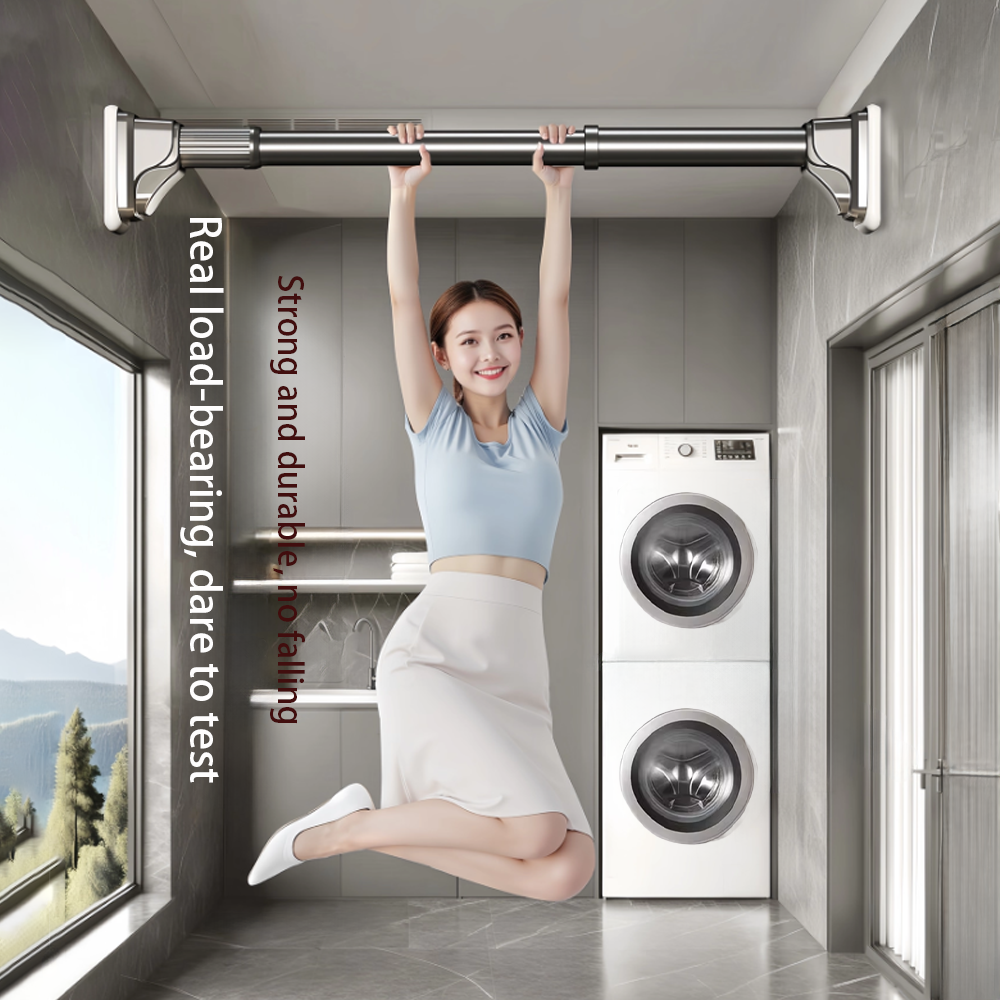 Premium Adjustable Stainless Steel Curtain Rod