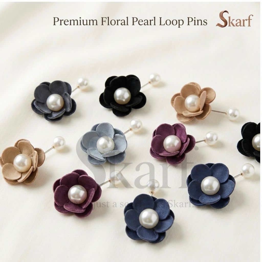 Floral Petals Loop Pins