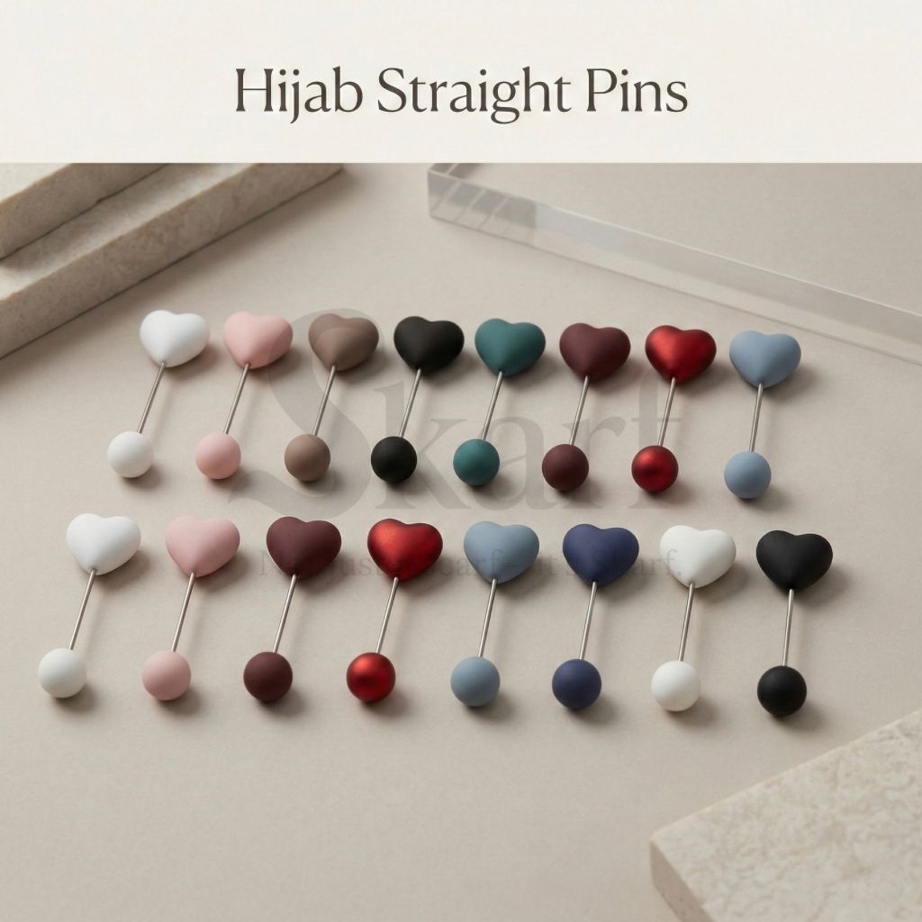 Heart Shaped Hijab Pins