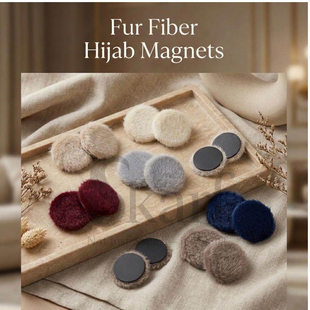 Fur Fiber Hijab Magnets