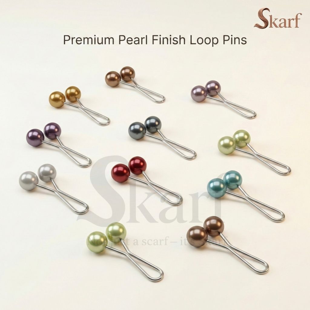 Premium Pearl Finish Loop Pins
