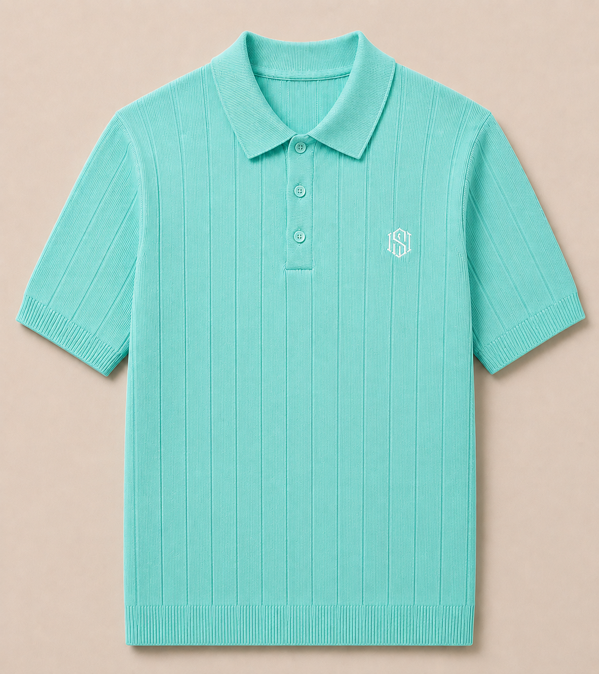 Mint Green  Drop Needle Polo