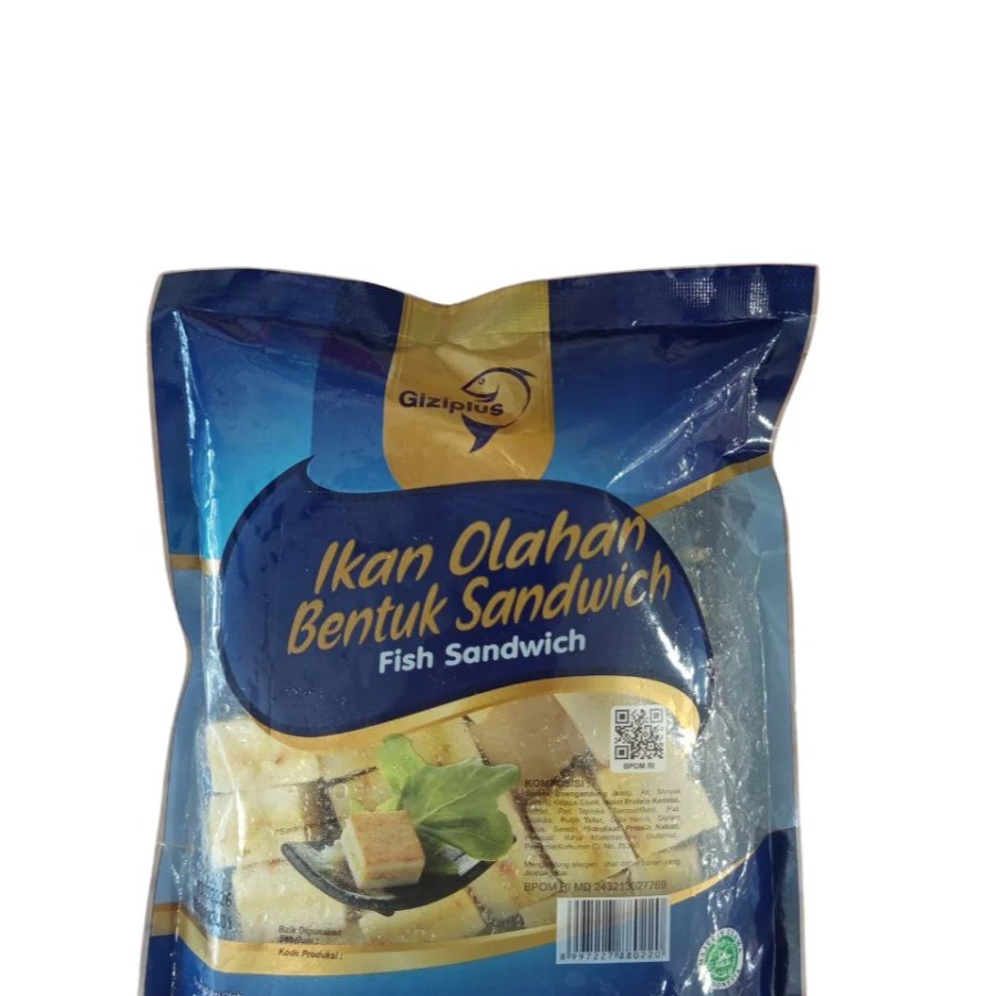 Ikan Olahan Bentuk Sandwich