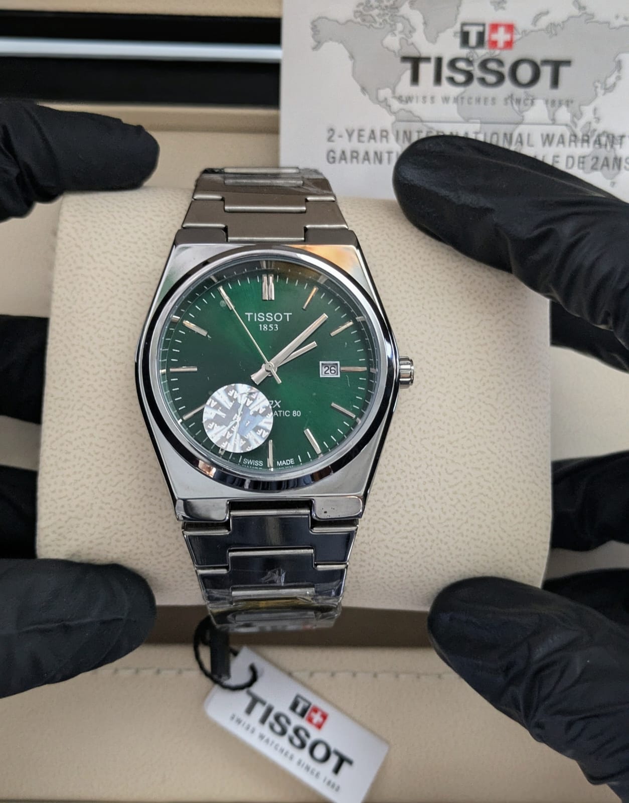 Tissot semi - auto and shining dial & Master Lock