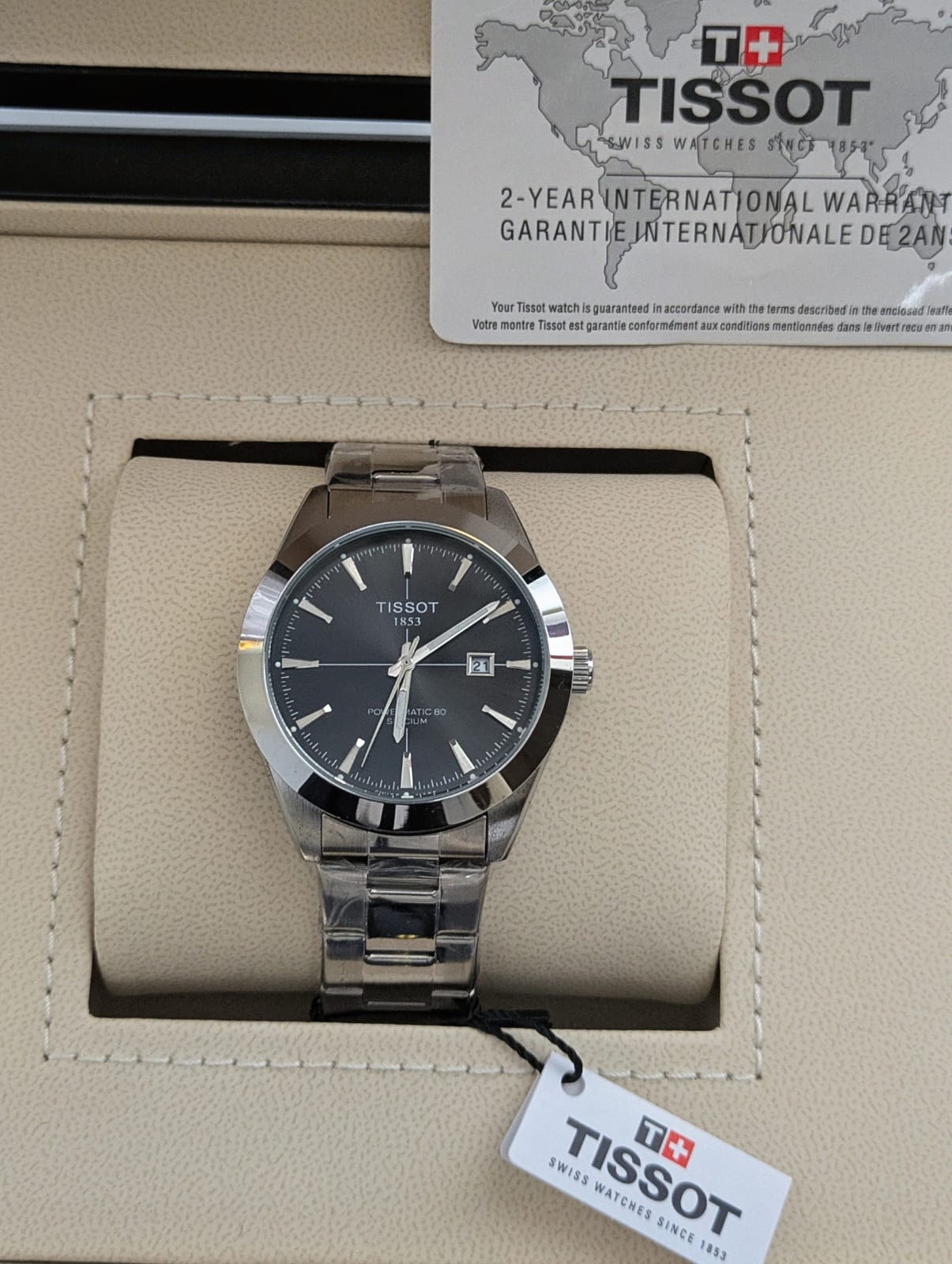 Tissot Gentleman - Stainless Steel Chain shining dial & Master Lock