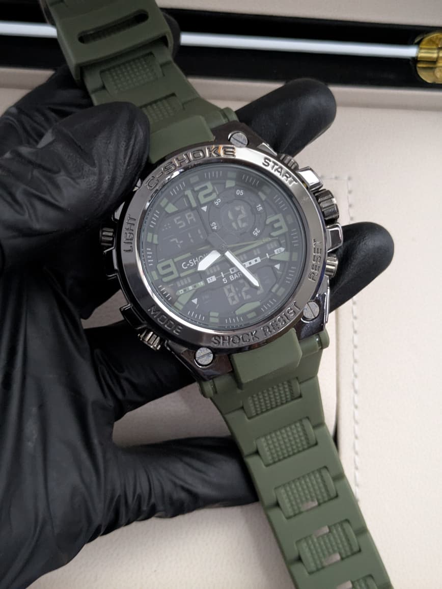 G - Shock Dual Time Watch With Silicon Strap
