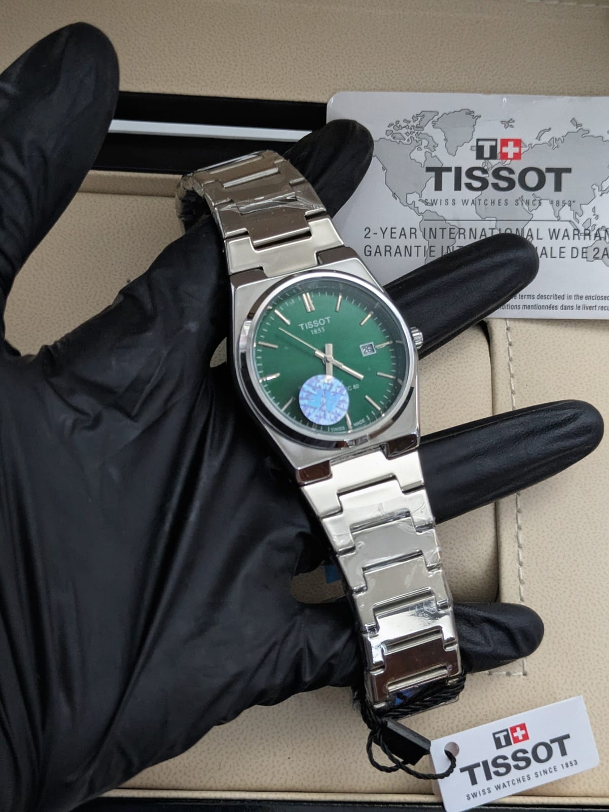 Tissot semi - auto and shining dial & Master Lock