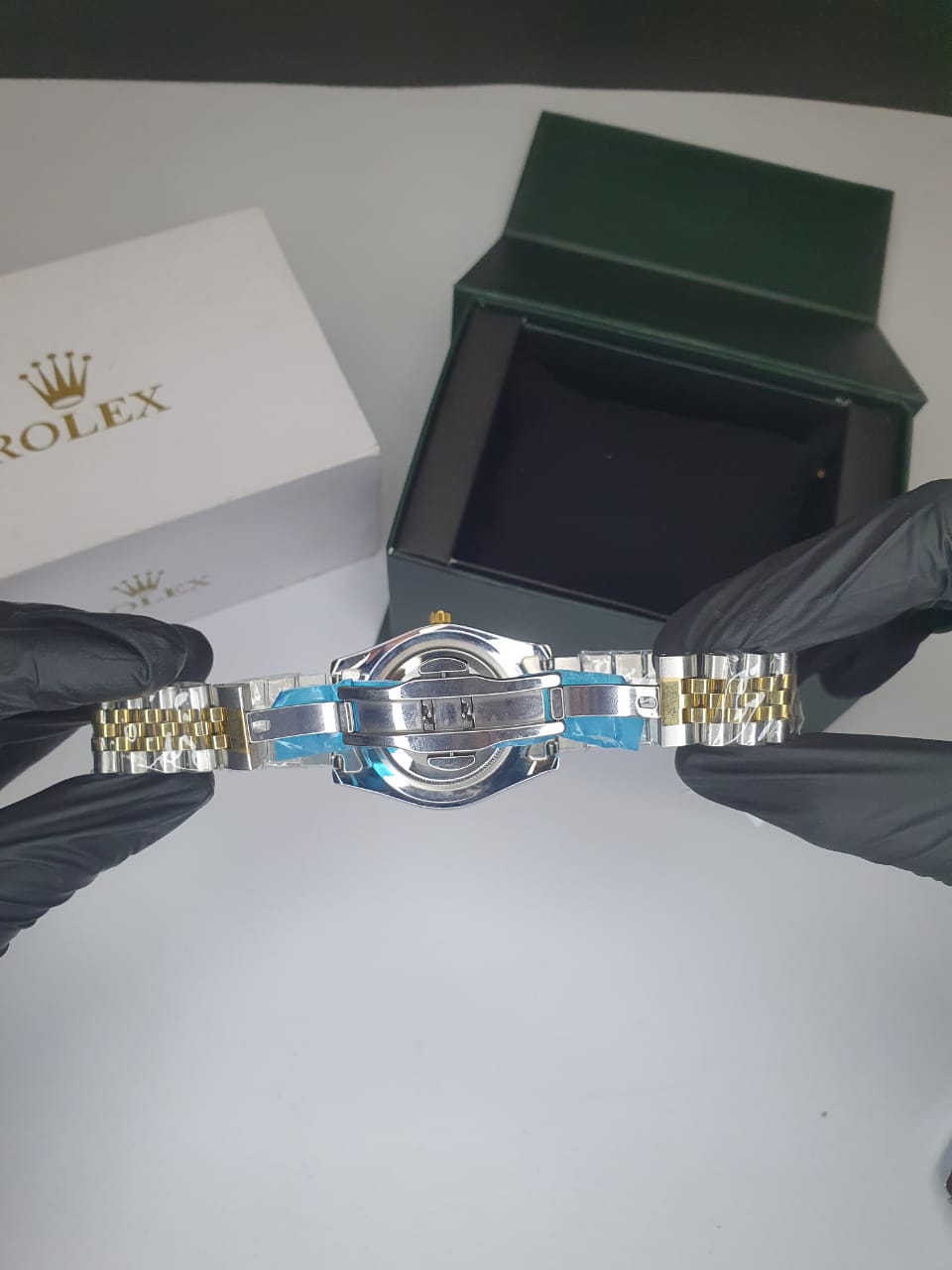 Rolex Datejust Oster  Gold & Steel Fluted Bezel with Jubilee chain