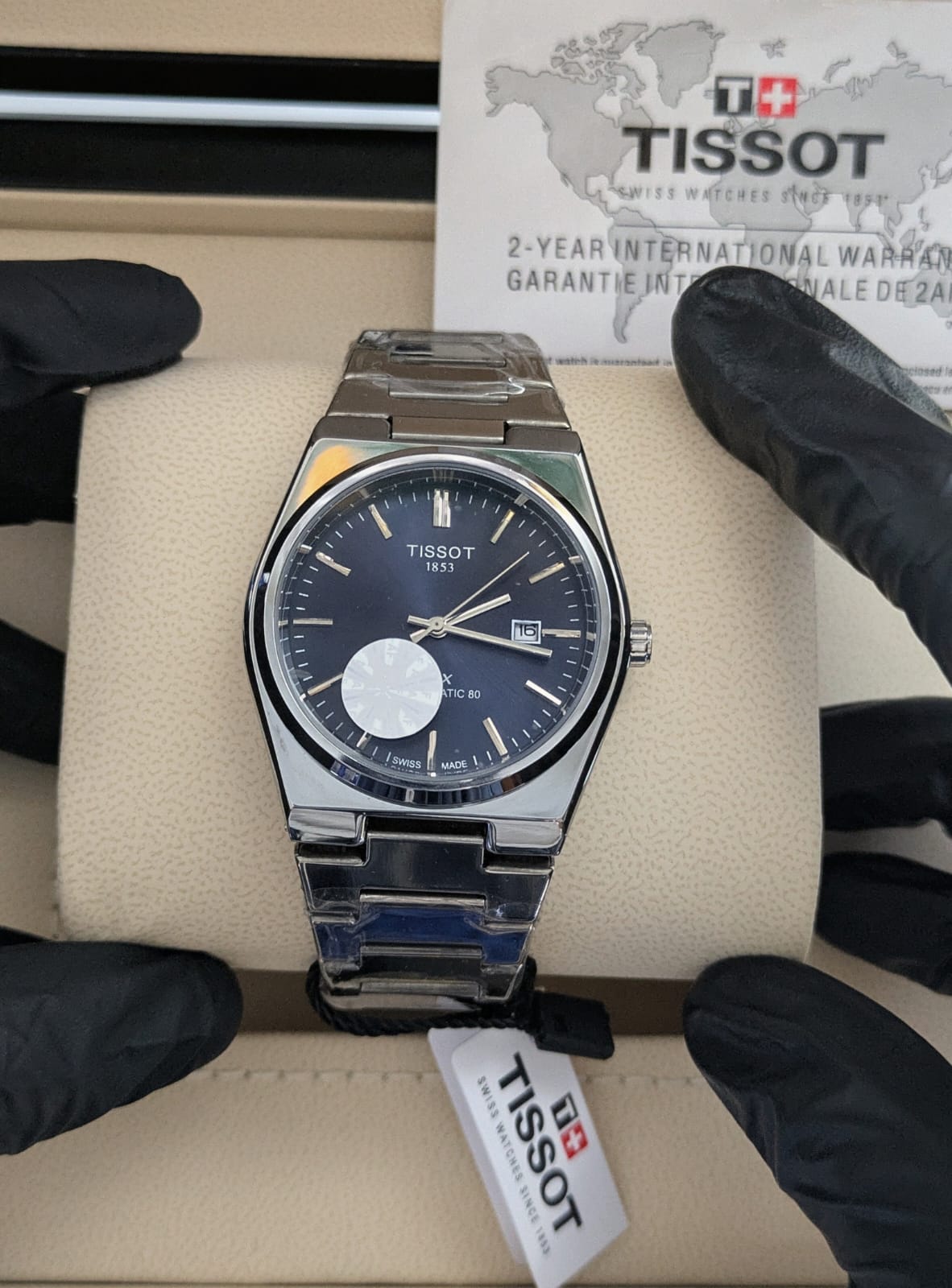 Tissot semi - auto and shining dial & Master Lock
