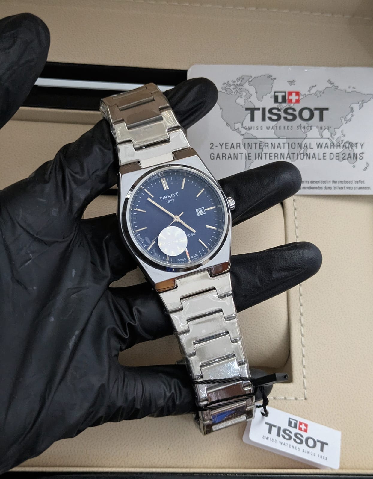 Tissot semi - auto and shining dial & Master Lock
