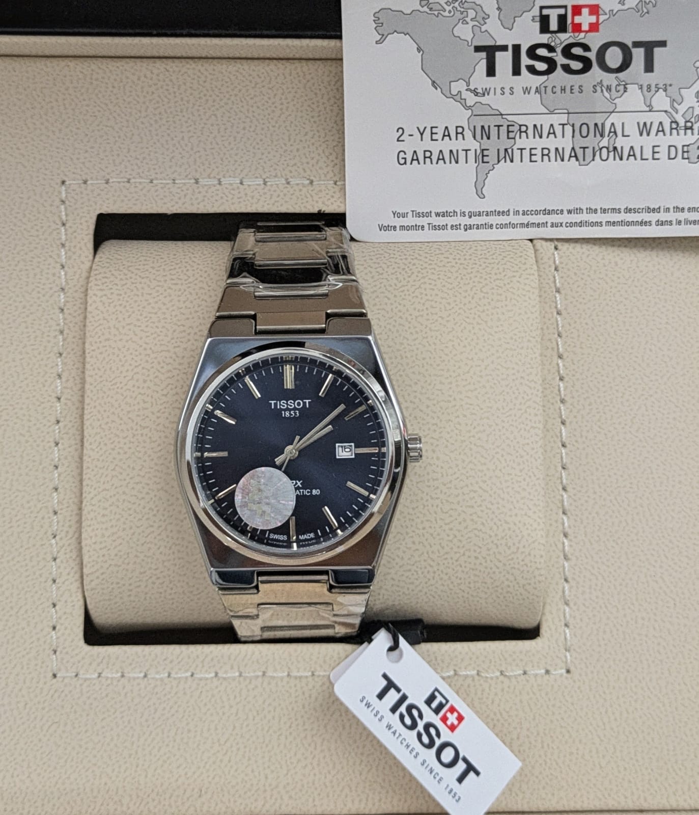 Tissot semi - auto and shining dial & Master Lock