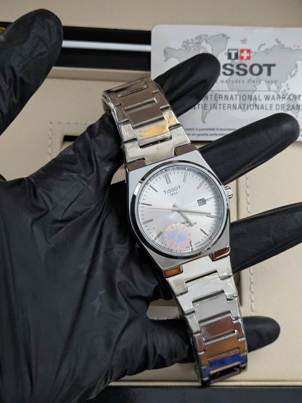 Tissot semi - auto and shining dial & Master Lock