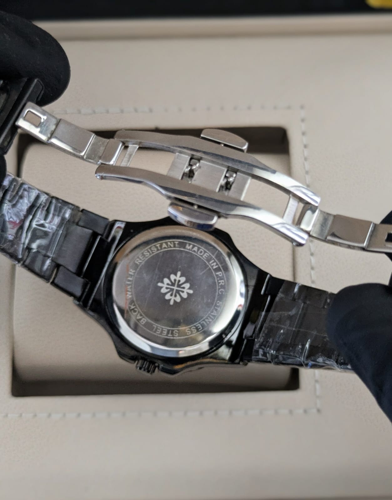 Patek Philippe Nautilus - Stainless Steel, Black Dial, Date and Master Lock