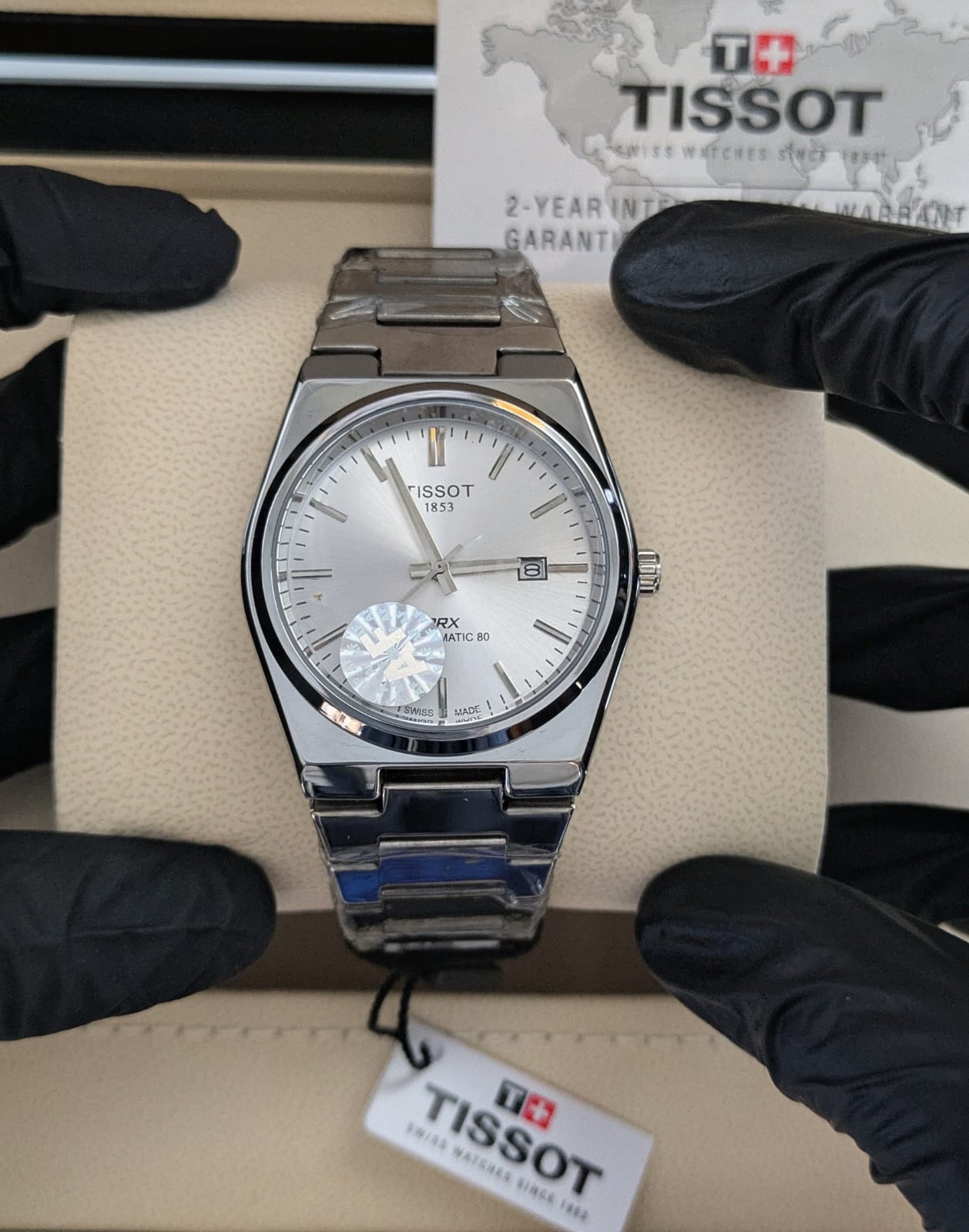 Tissot semi - auto and shining dial & Master Lock