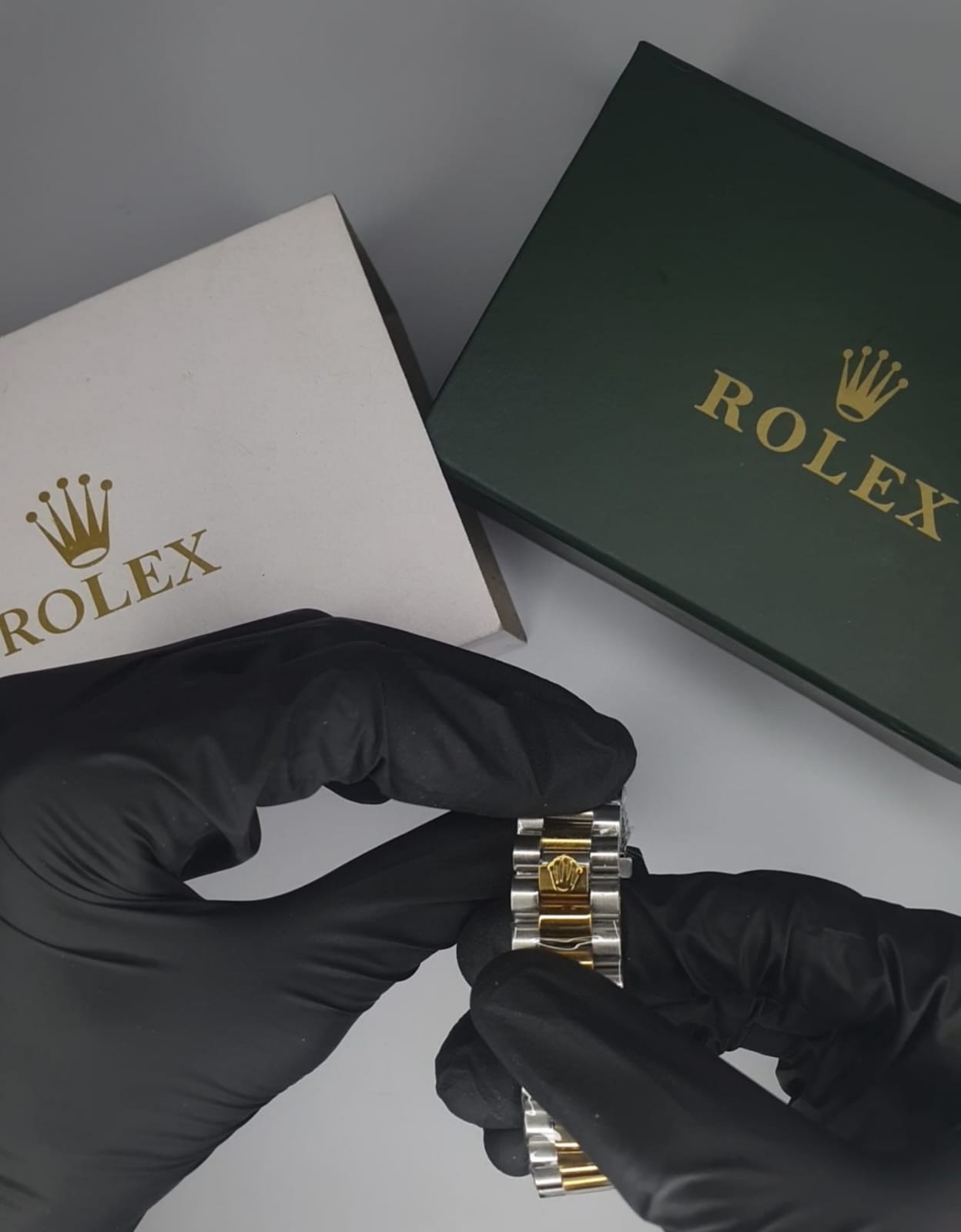 Rolex Day and Date with rolex lock & stainless steel