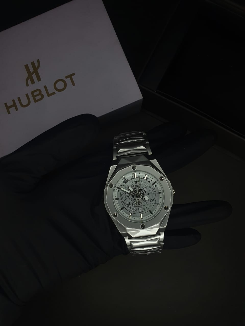 Hublot Skeleton Date - Heavy Stainless Steel, Master Lock 
