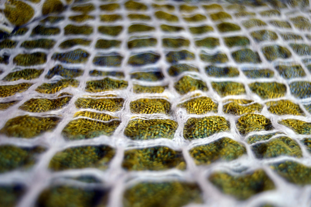 kaku-kaku shawl/scarf - koke (苔)collection