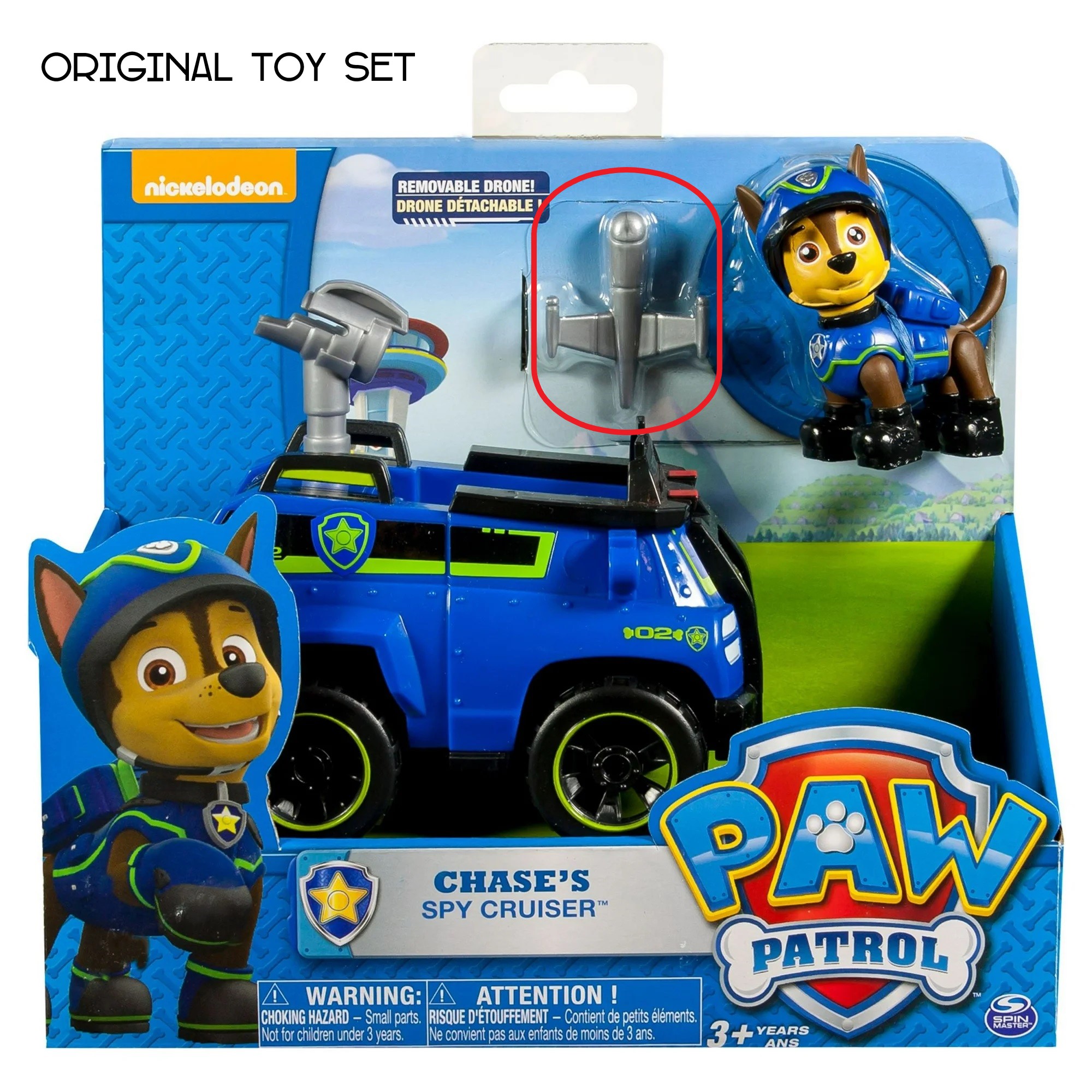 3D Printed Replacement Drone for Paw Patrol Chase's Spy Cruiser set