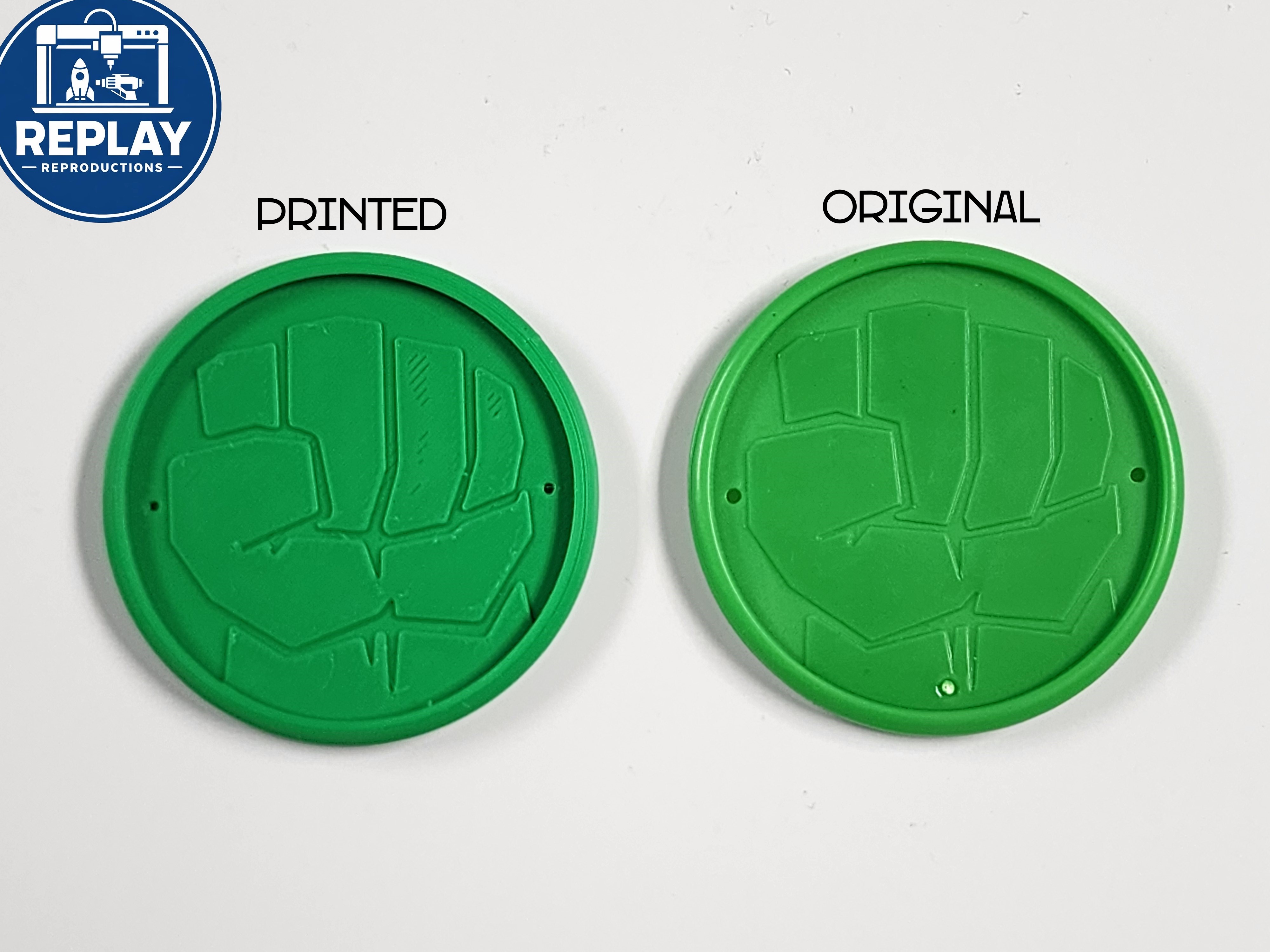 Replacement 3D-Printed Hulk Toy Discs - Marvel Hulk Gamma Blaster (6) Discs