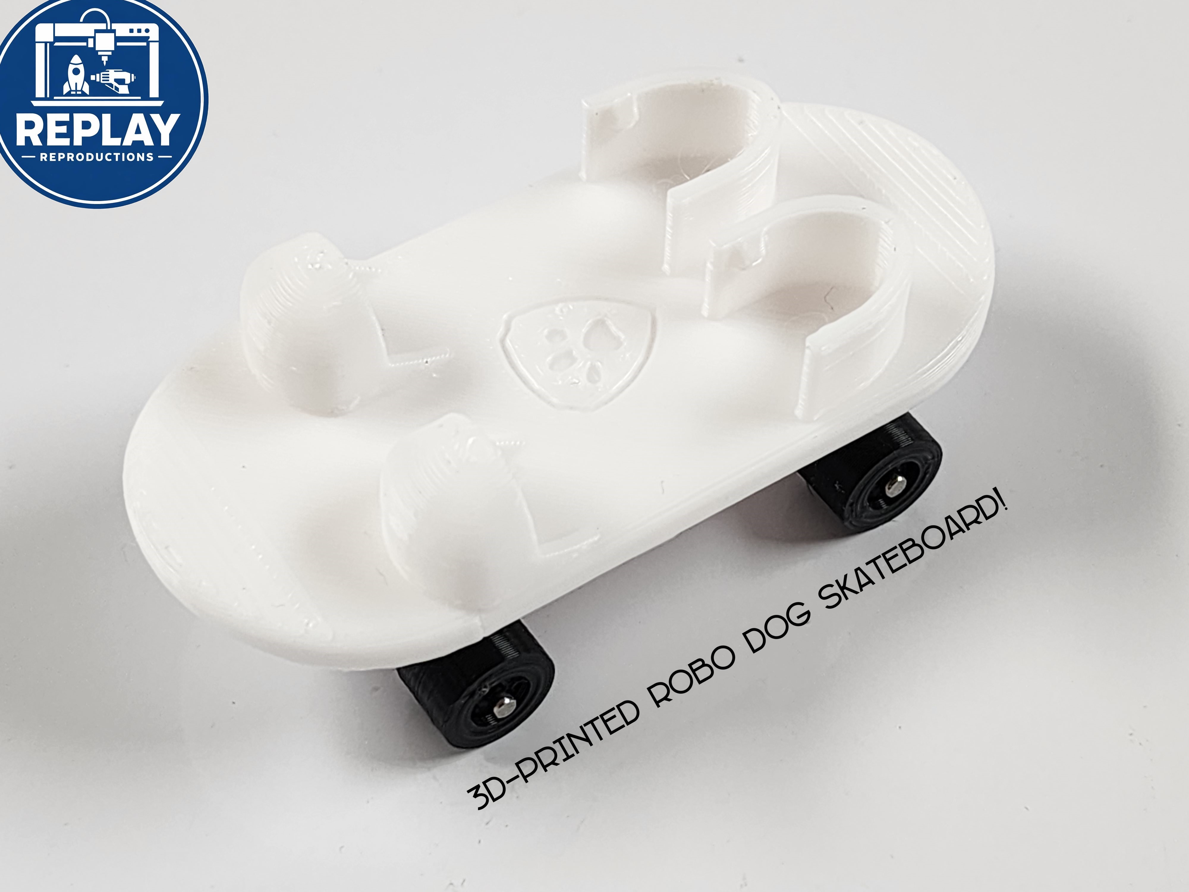 Paw Patrol Skateboard (Robo Dog) - Custom 3D-Printed Part!