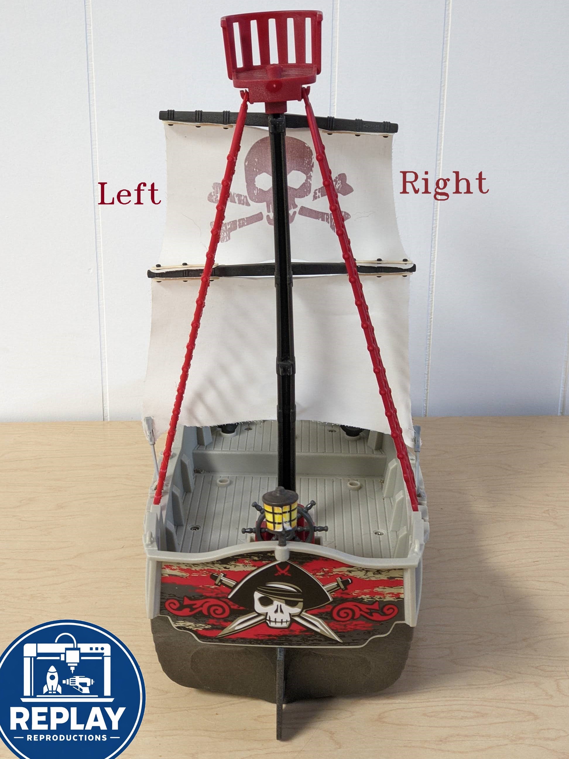 Playmobil Pirate Ship Rope Ladder (3D-Printed Replacement) 14-Rung Rope Ladder
