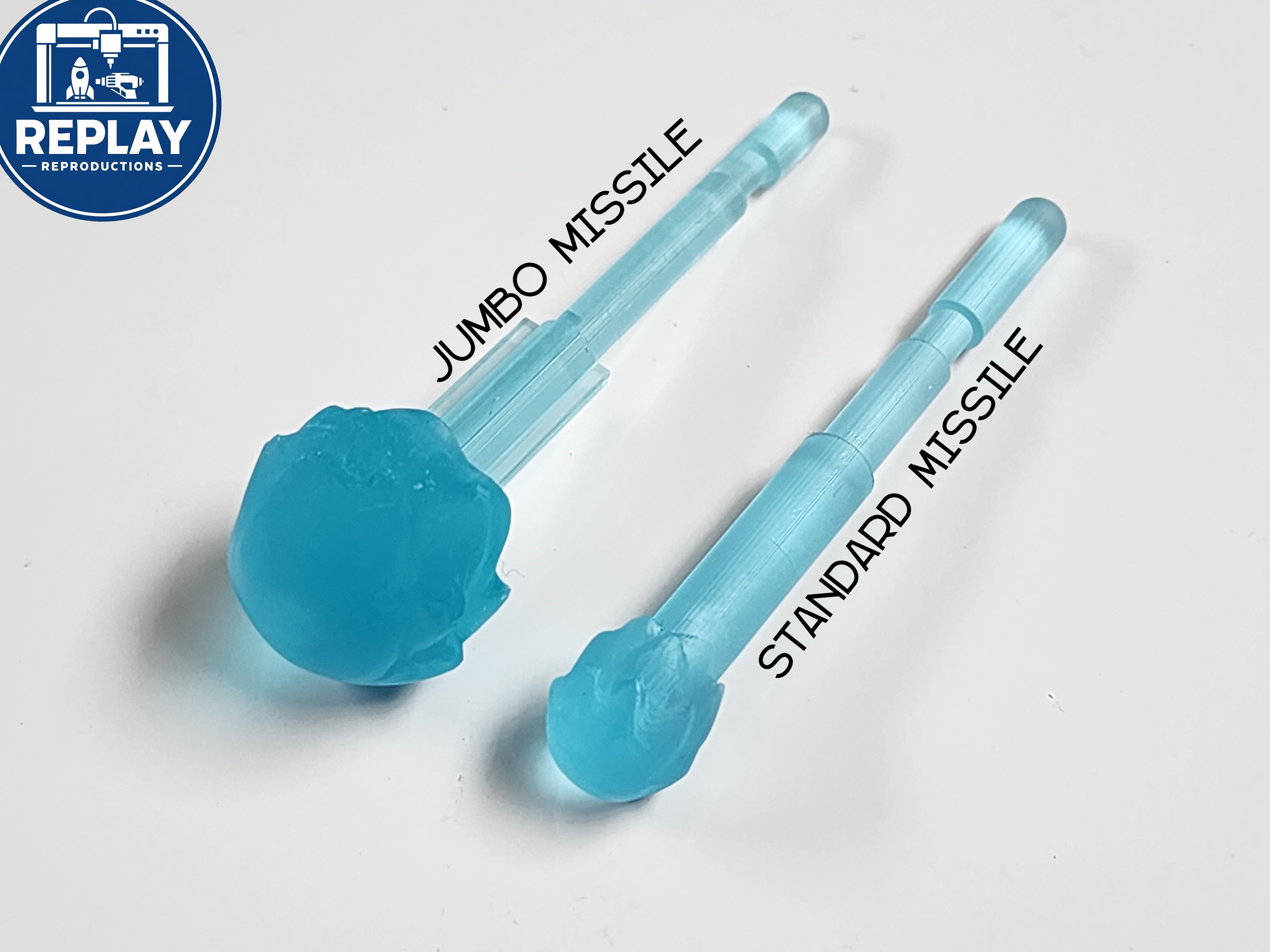 Jumbo Paw Patrol Toy Missiles (Translucent Blue)