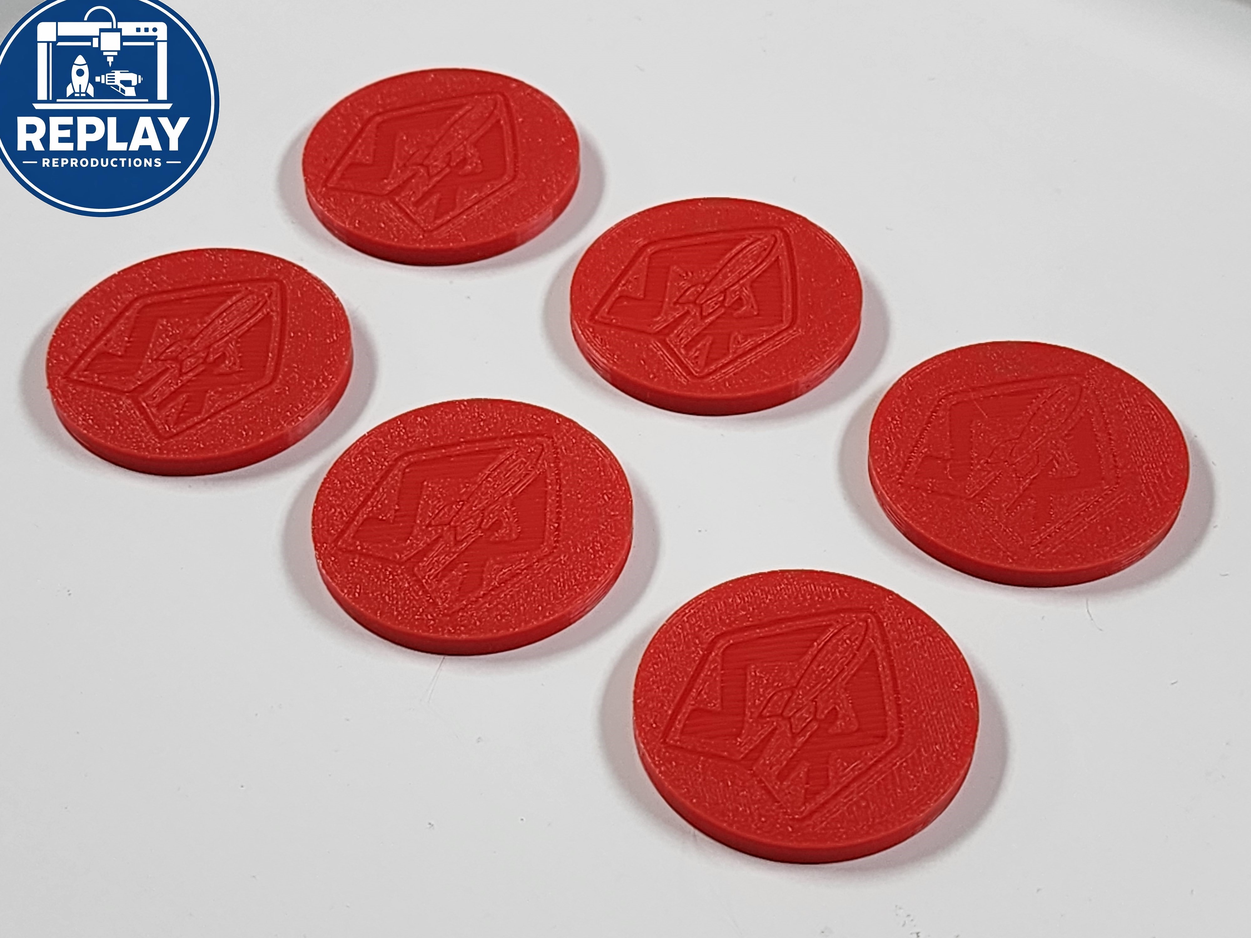 Replacement 3D-Printed Buzz Lightyear Toy Discs - Rapid Disc Blaster(pack of 6)